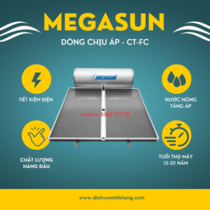 Máy nước nóng năng lượng mặt trời Megasun tấm phẳng CT-FC