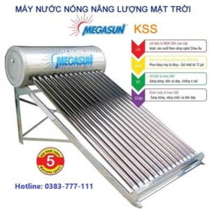 Máy nước nóng năng lượng mặt trời MeGaSun 150 Lít