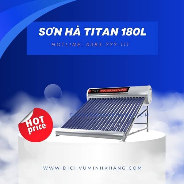 Máy nước nóng năng lượng mặt trời Sơn Hà TiTan 180l