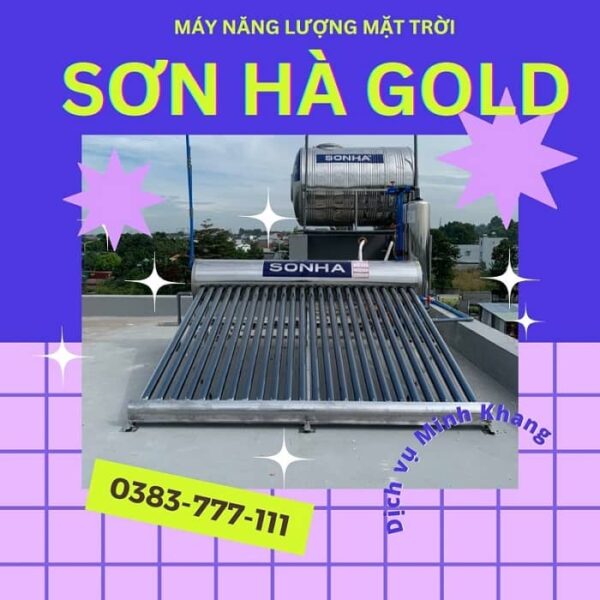 máy nước nóng năng lượng mặt trời sơn hà gold -mk