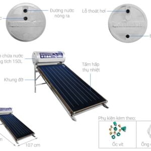 Máy năng lượng mặt trời Đại Thành Platinum - Tấm phẳng cao cấp Máy năng lượng mặt trời Đại Thành Platinum