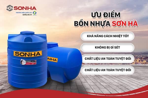 Bồn Nước Nhựa Đứng Sơn Hà Bồn Nước Nhựa Đứng Sơn Hà