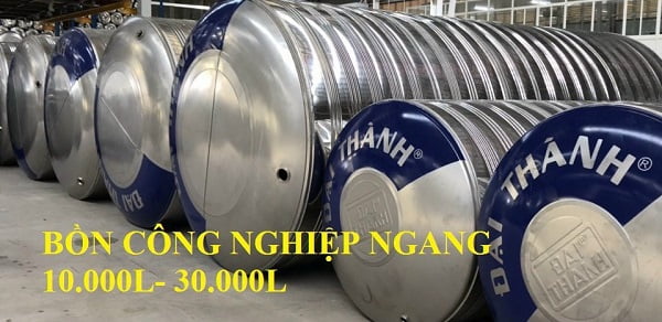 Bồn inox Tân á - Đại Thành nằm ngang Bồn inox Tân á - Đại Thành nằm ngang