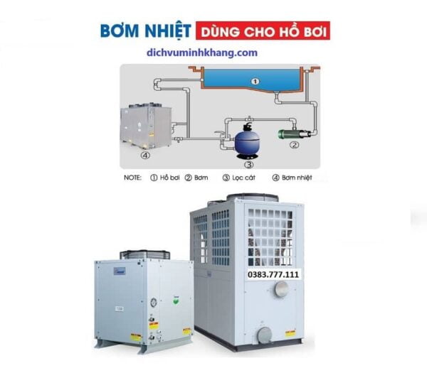 Bơm Nhiệt Hồ Bơi Suntask 10HP