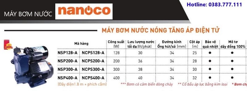 máy bơm nước Nanoco