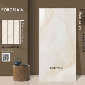 Gạch men 60x120cm – Sự lựa chọn hoàn hảo cho không gian sống đẳng cấp tại Minh Khang Gạch men 60x120cm