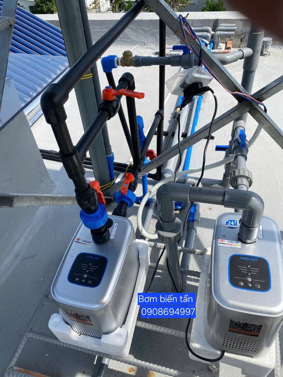 Máy Bơm Tăng Áp Biến Tần Adelino 300W – AZ200