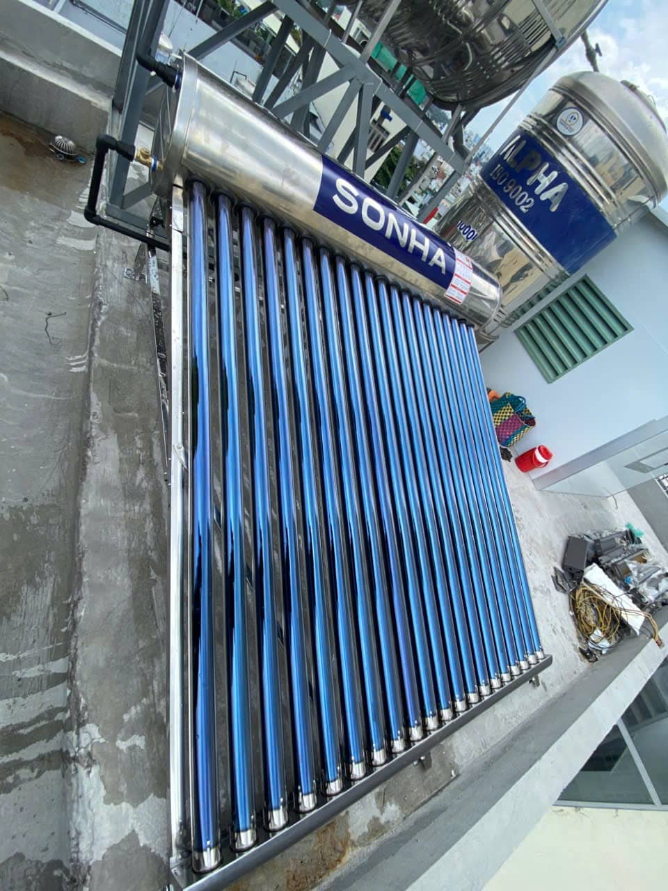 Máy nước nóng NLMT Minh Khang